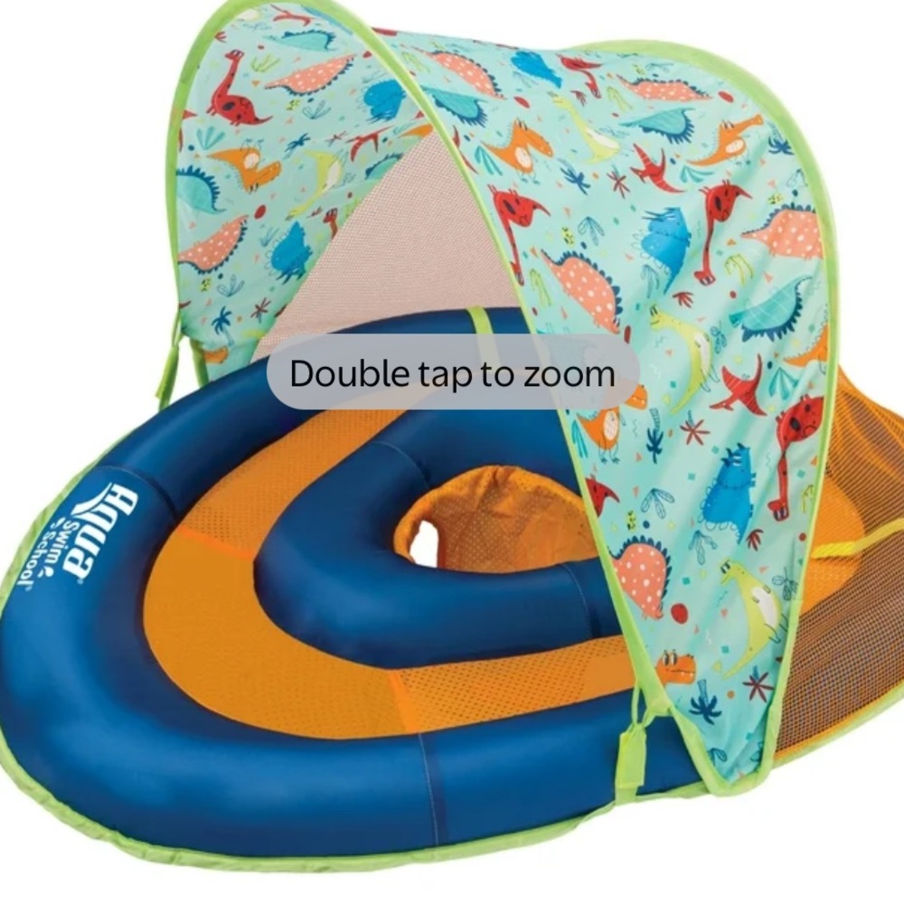 BabyBoat with Adjustable Seat - Blue swim pool coverup safety